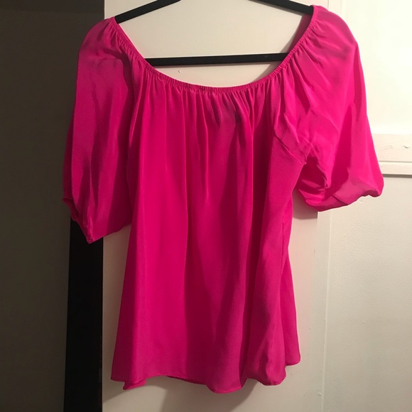 Aum-Couture silk off the shoulder blouse - Picture 2 of 3